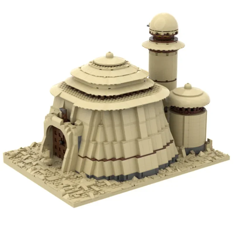 Bloques de construcción Moc de Star Movie, modelo de palacio del desierto de lujo, ladrillos de tecnología, ensamblaje de bricolaje, juguete de construcción, regalo de vacaciones