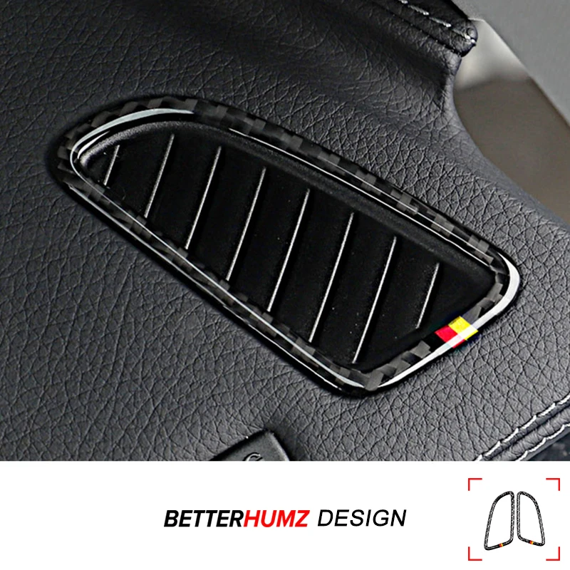Für Mercedes Benz W205 C180 C200 C300 C Klasse Carbon Faser Dashboard Air Vent Trim Abdeckung Aufkleber Auto Innen Tuning Zubehör