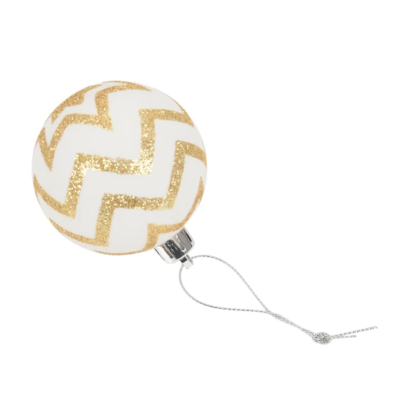 

AS94-120 шт. декор для рождественской елки, высокое качество, шарик из белого золота, украшение, безделушка, вечерние подвесной шар для рождественских украшений