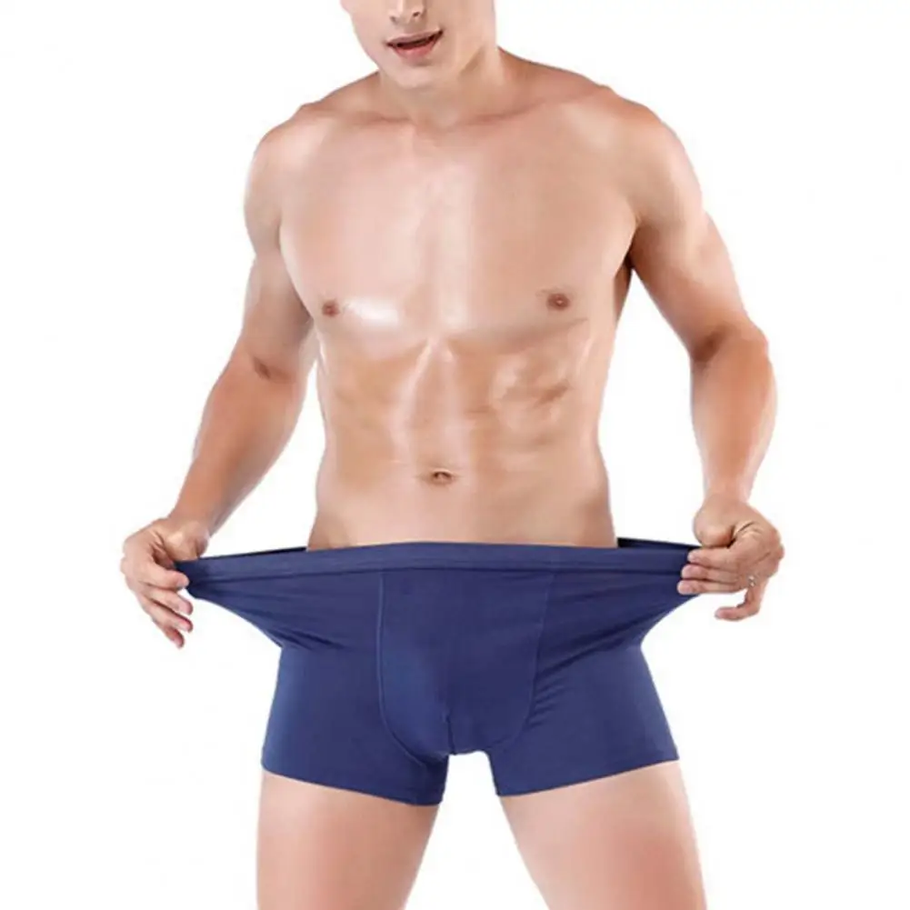 Men Boxers Stretchy High Elasticity Men Boxers Seamless Male Underpants Quick-drying Male Underpants Inner Wear Clothes