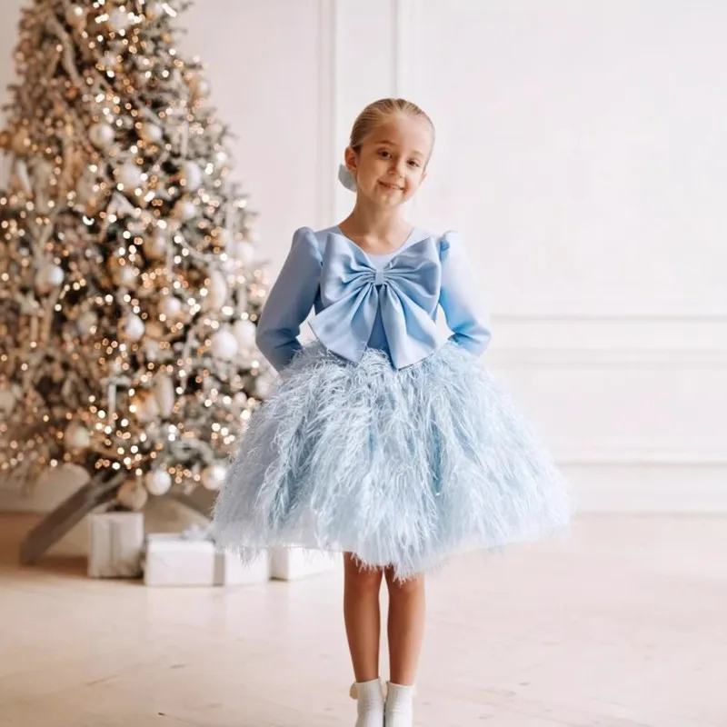 

New Children's Princess Evening Gown Host's Piano Performance Wedding Birthday Girls Party Dresses A4972 Vestidos