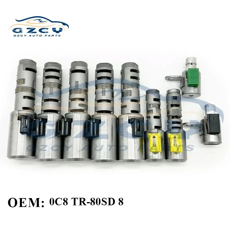TR80SD 0C8 Transmission Gearbox Solenoid valve 0C8325039 Fits For AUDI Q7 TDI  2010-2015 11 12 13 14 For VOLKSWAGEN 2007-UP