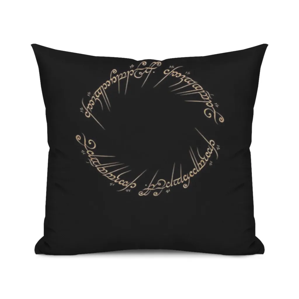 The One Ring Inscription Pillowcase Cushions Cover Cushions Home Decoration Pillows For Sofa