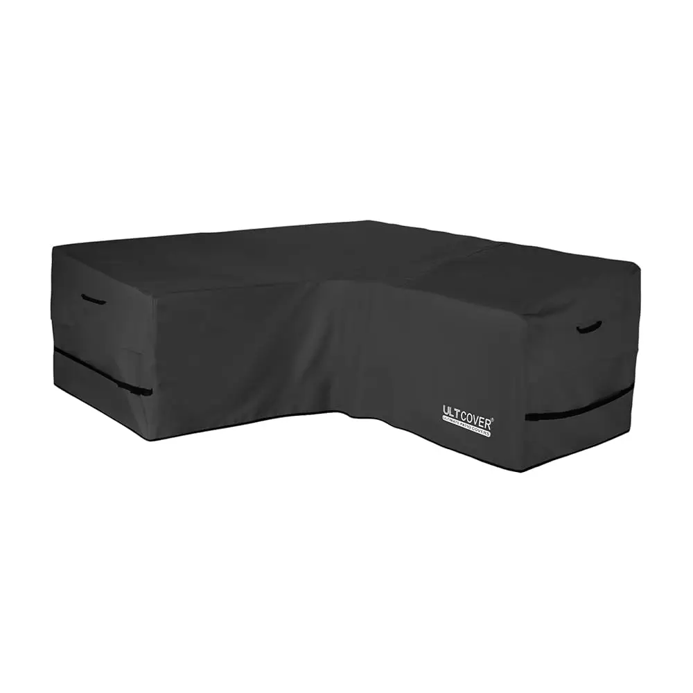 

Patio V-Shaped Sofa Cover Waterproof For 5-Seater Outdoor Sectional Furniture Couch 85 H Wide, Black