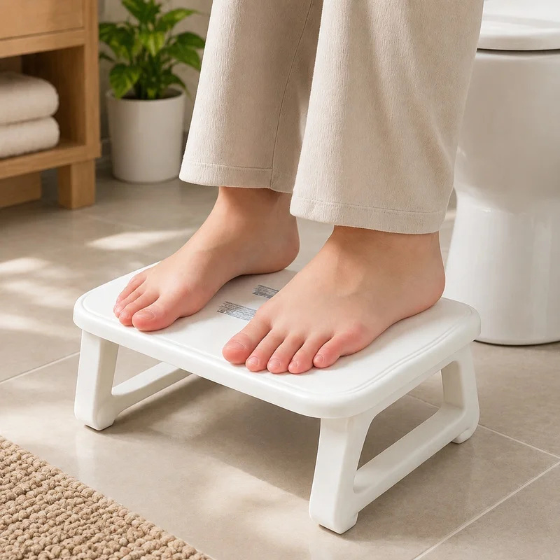 Adjustable Under-Desk Footrest Featuring Massage Rollers for Enhanced Comfort in Office and Home Settings