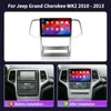 アンドロイド 14 カーラジオジープグランドチェロキー WK2 2010-2013 ステレオマルチメディア 4 グラム GPS ワイヤレス BT Carplay タッチヘッドユニット画面 2
