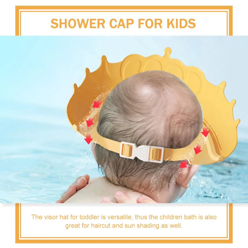 2 قطعة قبعة استحمام الطفل درع قابل للتعديل طفل قناع قبعة لغسل الشعر العين الأذن حماية قبعة استحمام الطفل درع #5