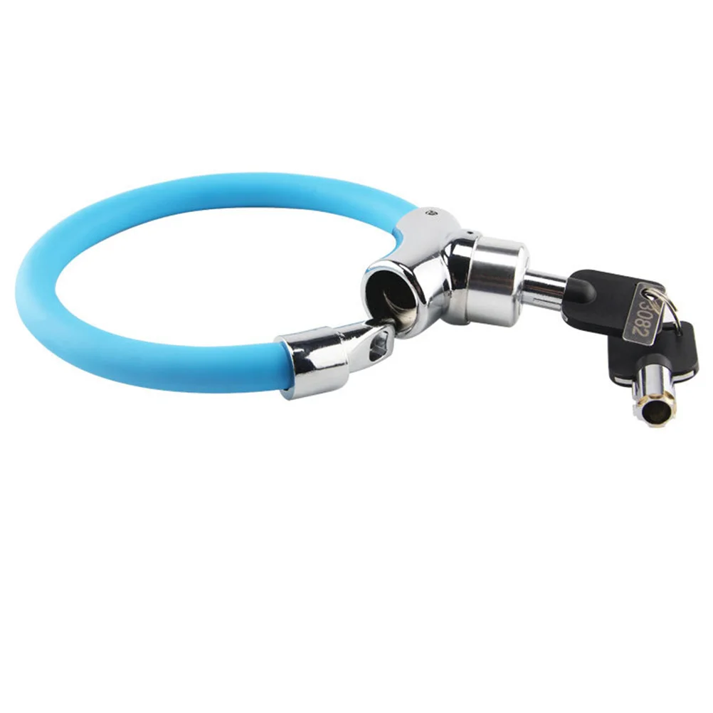 High Replication Difficulty Bike Lock Steel Cable Horseshoe Ring Cycling Accessories Blue Theft Prevention Lock