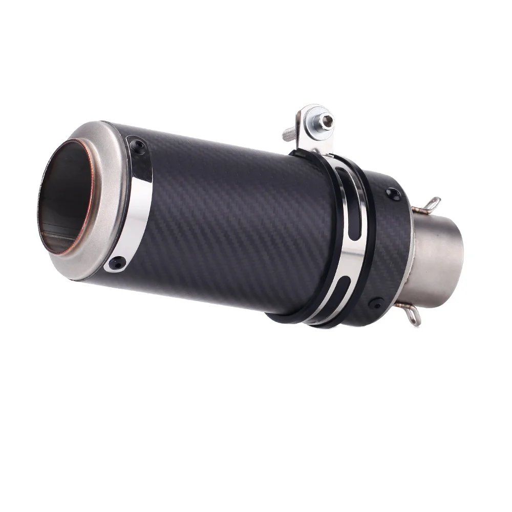 

Intelligent Library Performance Carbon Fiber Motorcycle Slip-On Exhaust System 51mm Mufflers s