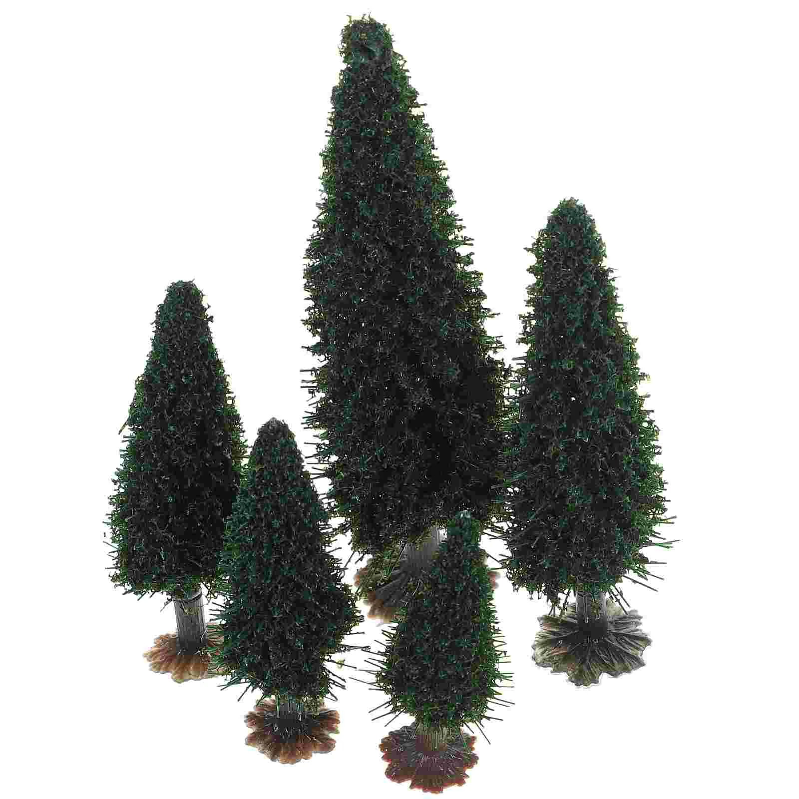 

15 Pcs Small Tree Landscape Model Miniature Fake Simulation Plant Trees for Crafts Sand Table Adornment