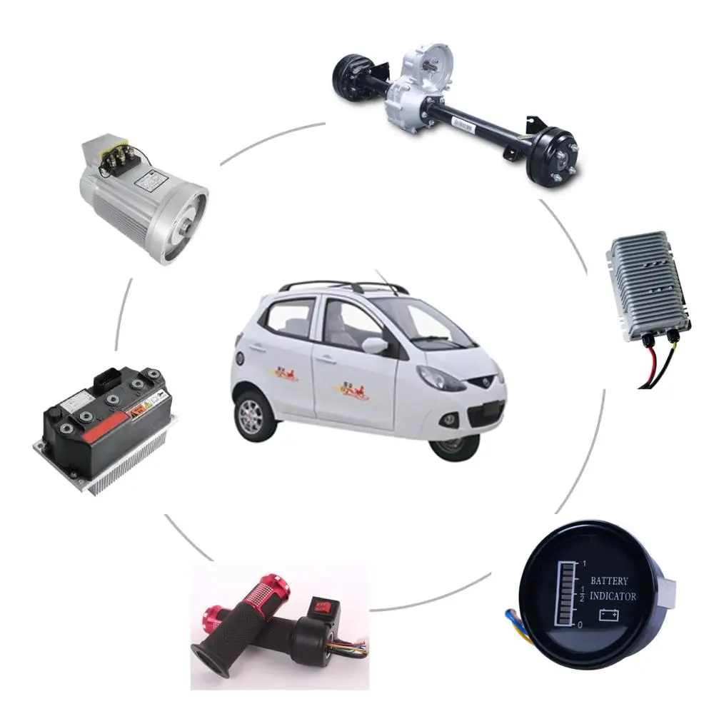 

3000 Вт, 72 В, тяговый двигатель, электрический трехколесный велосипед, задняя ось E, комплект для переоборудования рикша