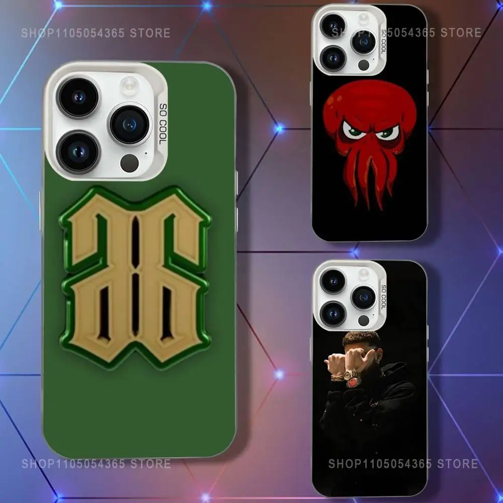 

H-Hades Rapper 66 Phone Case For iPhone 16,15,14,13,12,11,Pro,XS,Max,Plus,Mini,SE White Candy Matte Shockproof Cover