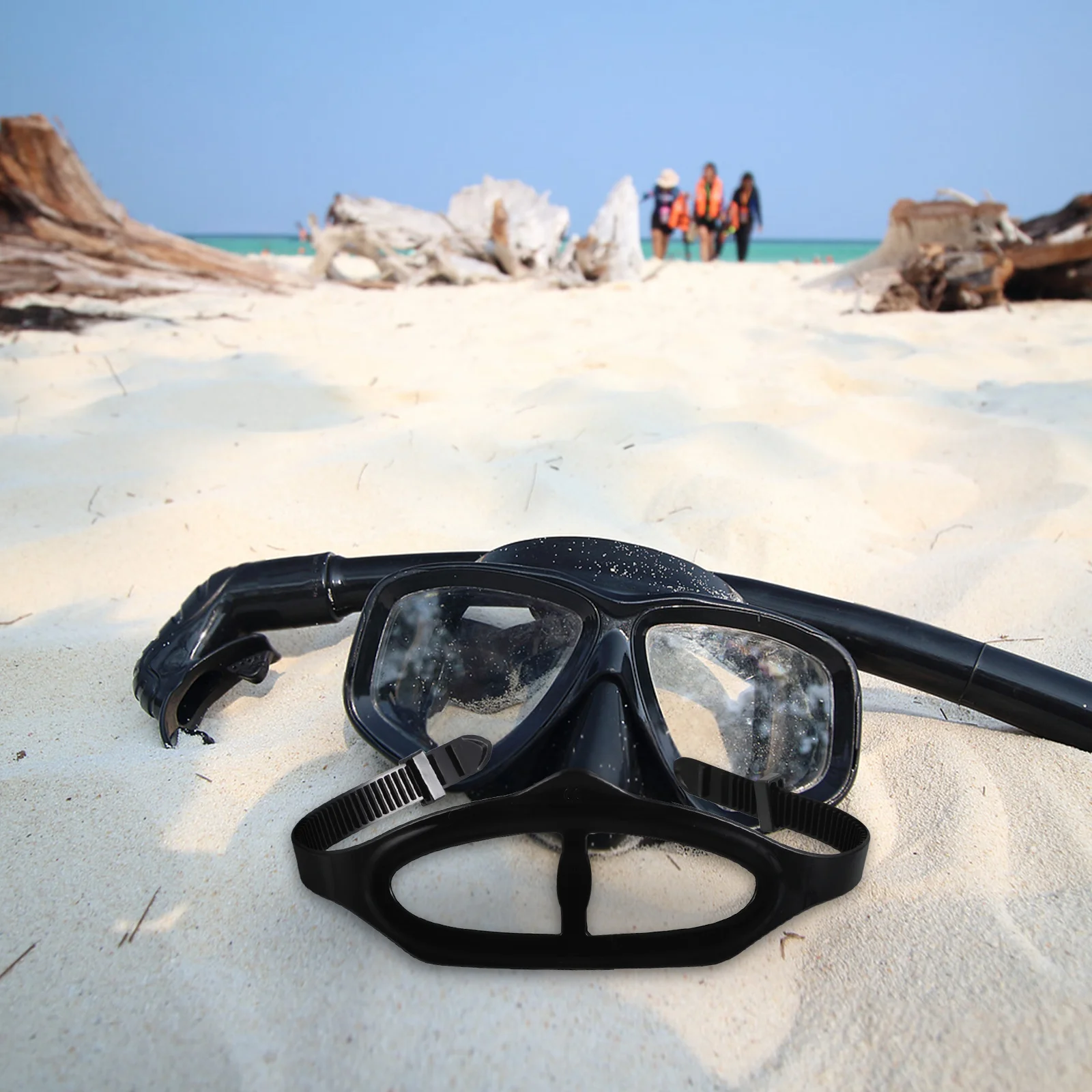 2 Stück Silikonarmband: Ersatz-Schnorchel-Stirnband für Tauch-Schwimmbrillen, universell verstellbare Tauchmaske