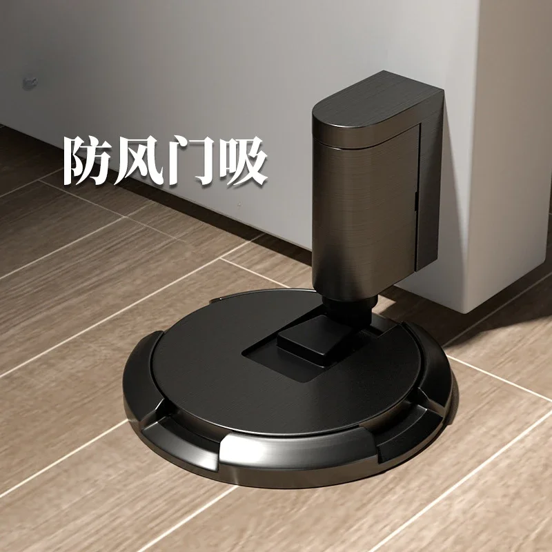 No Drill Door Suction and Collision Avoidance Device, Hidden Bathroom Door Stopper New Residential Door Stoppe