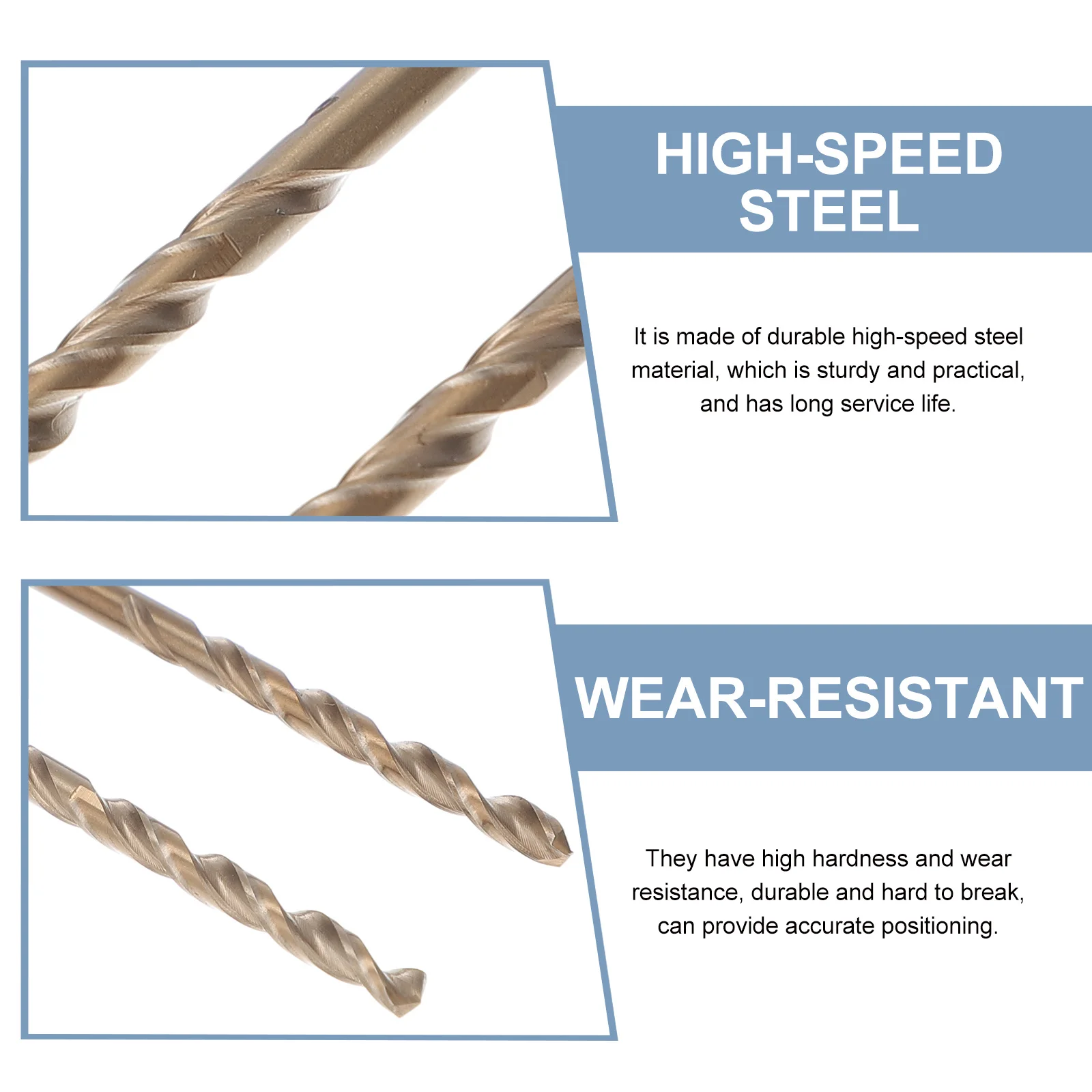 

2Pcs Carbide Drill Bit Set High Hardness Wear Resistant for Metal Drilling Steel Copper Aluminum High Efficiency Power Tool