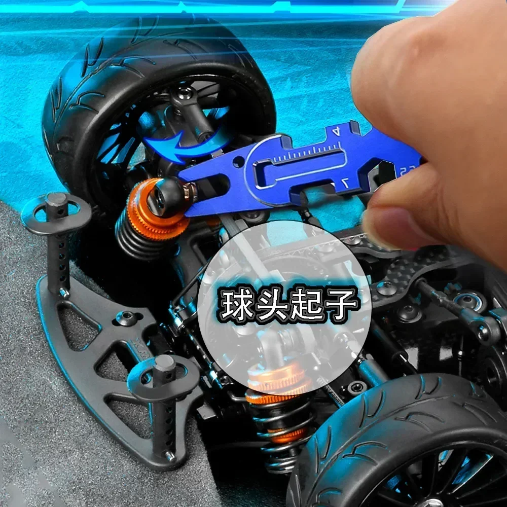 

1PCS Red / Blue wrench RC car climbing car flat running off-road vehicle shock absorber removal tool nut multi-function wrench