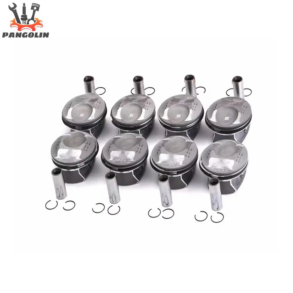 8pcs Pistons Rings Set 94810304827 Fits for Porsche Cayenne Panamera Turbo 4.8L V8 M4801 Repairing Parts