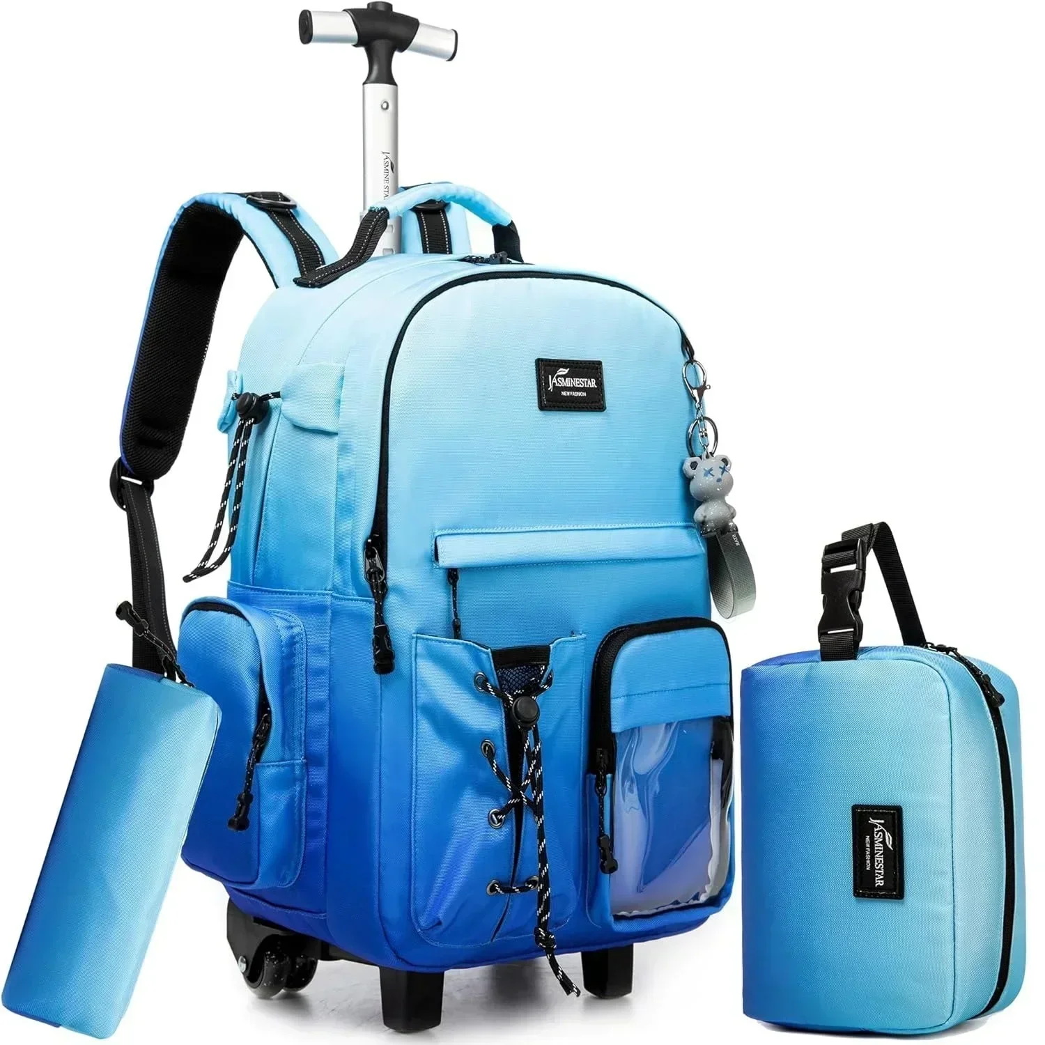 Children School Bags for Girls with Wheels Wheeled Backpack for Teens Travel Rolling Bags School Trolley Bag Carry on Luggage