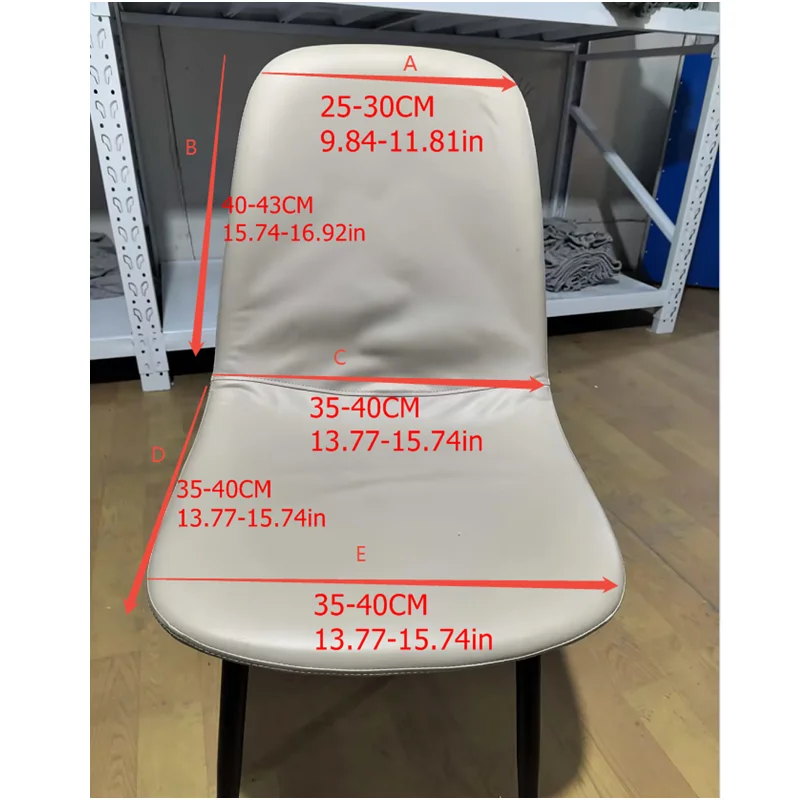 1/4/6pcs Stretch Dining Room Chair Cover Elastic Short Back Shell Chair Slipcovers Kitchen Seat Covers for Wedding Bar Banquet