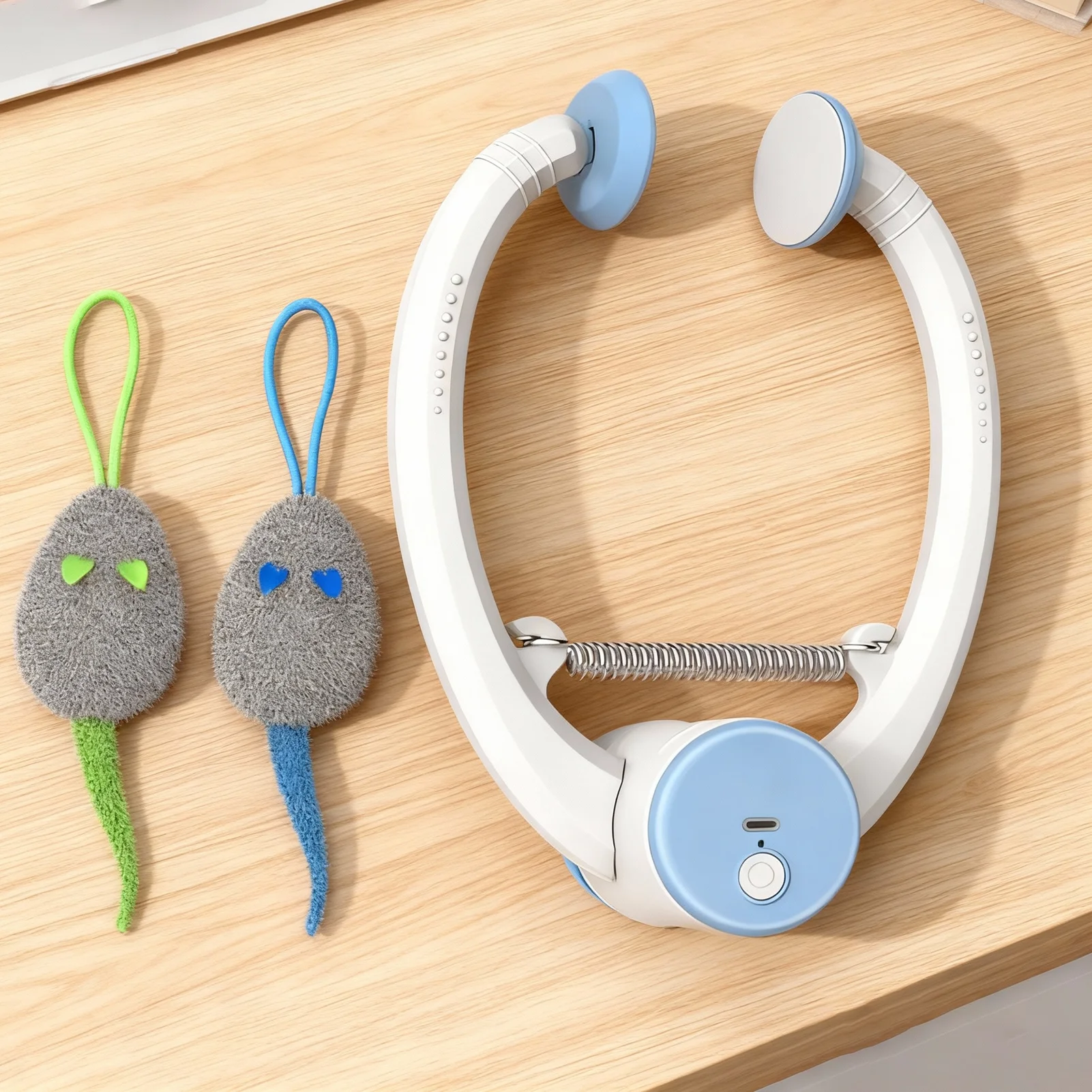 Interactive Automatic Cat Toy Rechargeable Retractable Kitten Teaser String Cats Enrichment Exercise Toys For Indoor Play