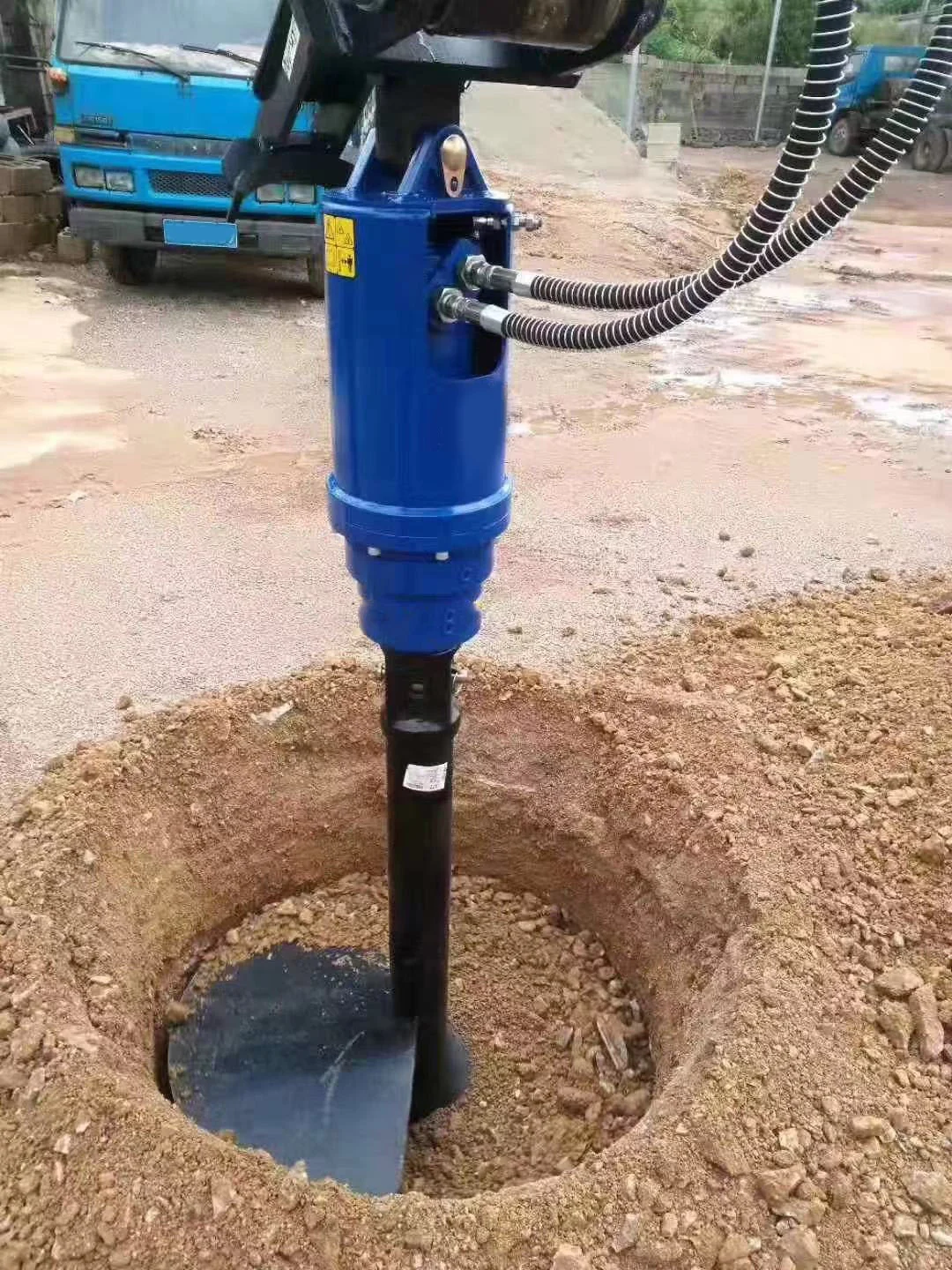 Doo San Hita Chi Model L10 Hydraulic Auger Quick Hitch Coupler Pressure Vessel Core for 10-30 Ton Excavators 1 Year Warranty