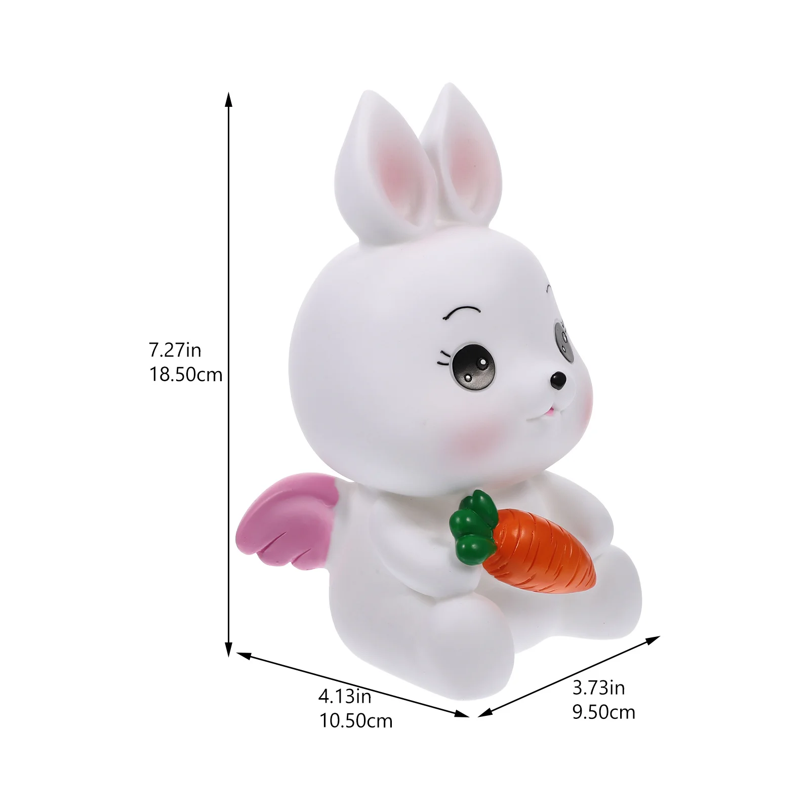 Lovely Bunny Piggy Bank for Girls Kids Coin Bank Money Saving Pot Decorative Rabbit Statue for Room Money Jar Kids Coin Jar