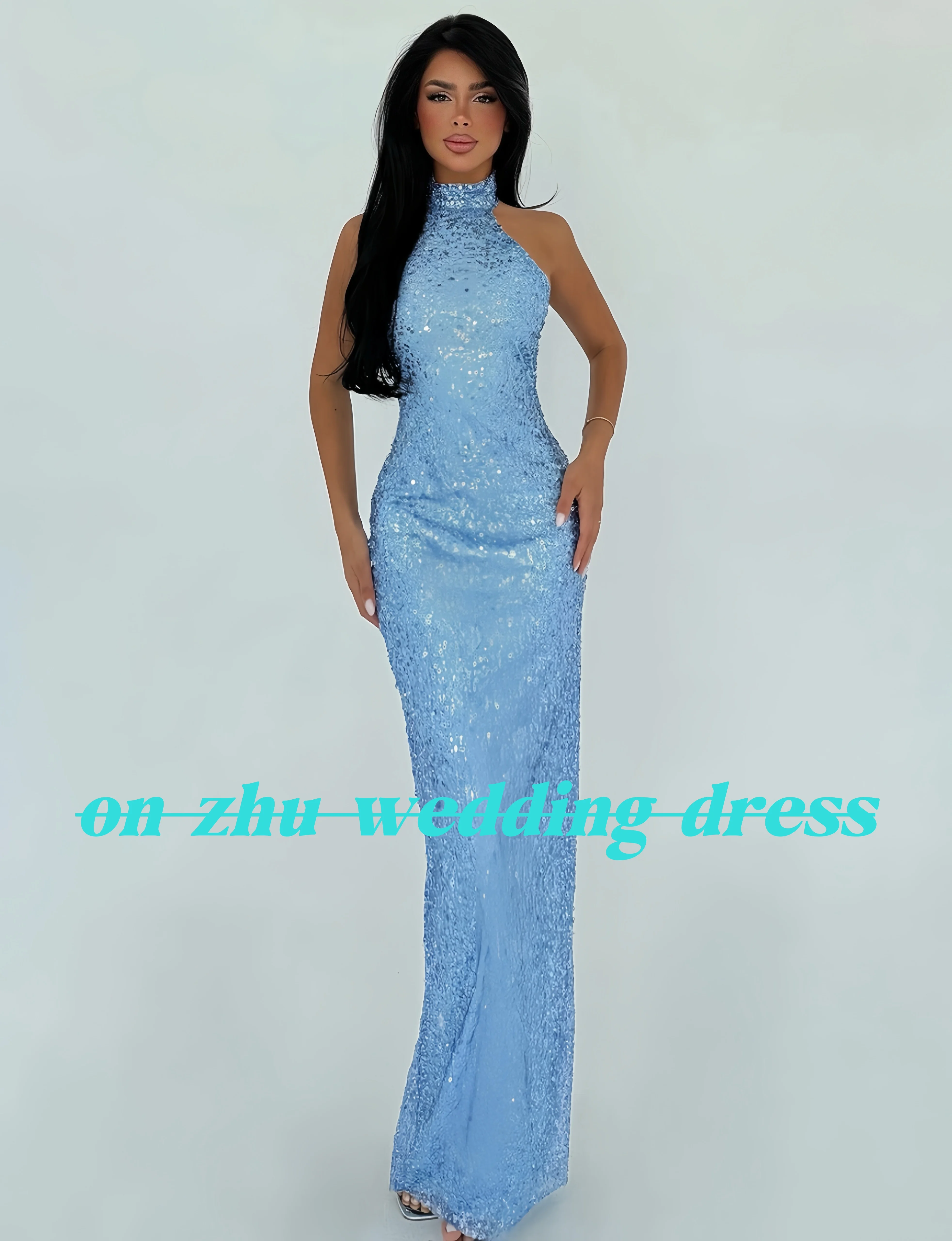 

Customized high-neck sleeveless mermaid sexy luxury evening dresses dresses for special occasions Dresses gala