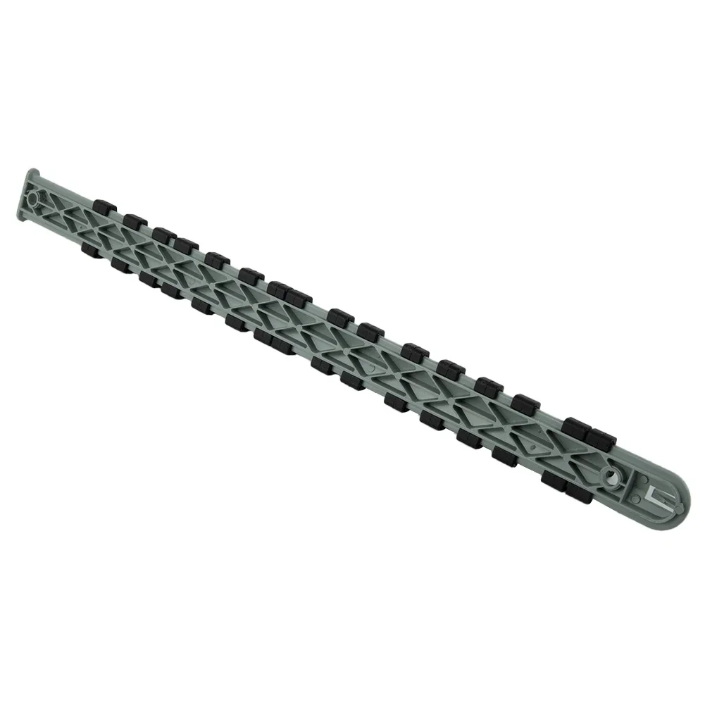 Socket Rail Rack Storage Organizer Set 3pcs Plastic Mountable Holder for 1/4 3/8 1/2 Inch Sockets in Workshop or Garage Space