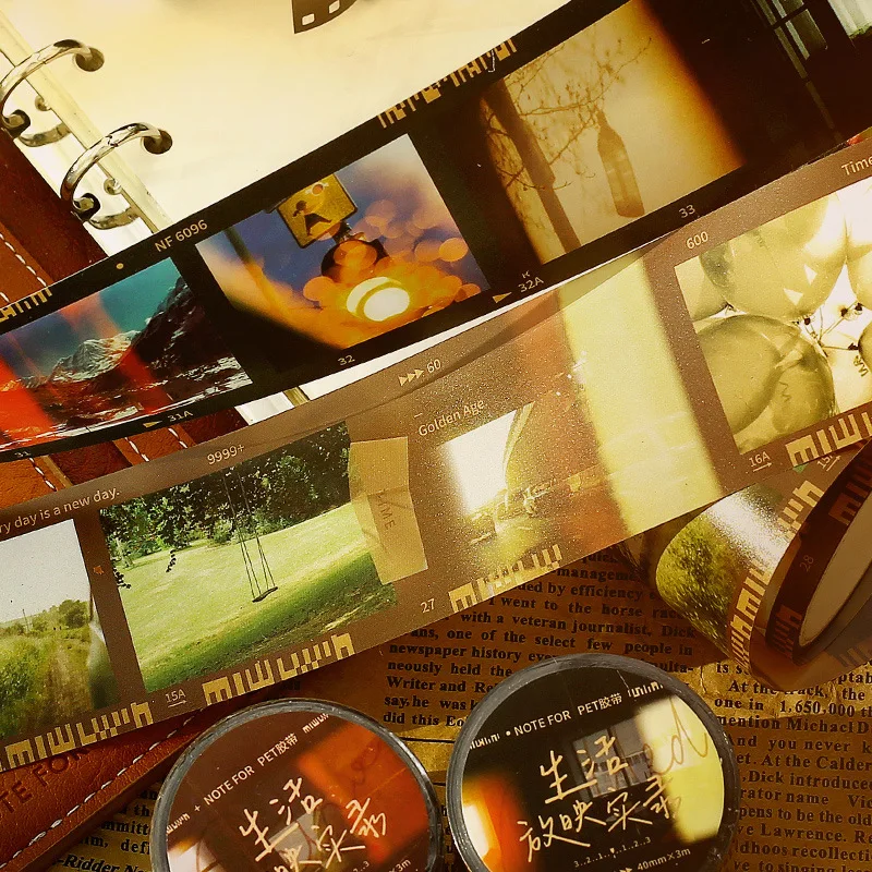 

1pcs/1lot Decorative Adhesive tapes Real life screening record Diary masking tapes Junk Journal Scrapbooking stikcers Paper