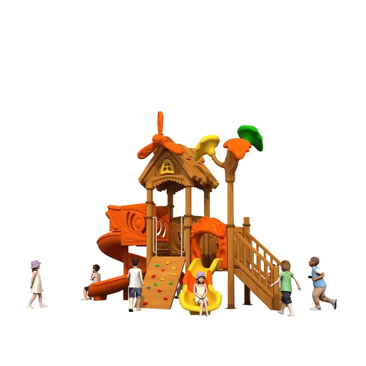 Park Toys Plastic Slides Kids Amusement Park Facilities Playground Outdoor Equipment for Children