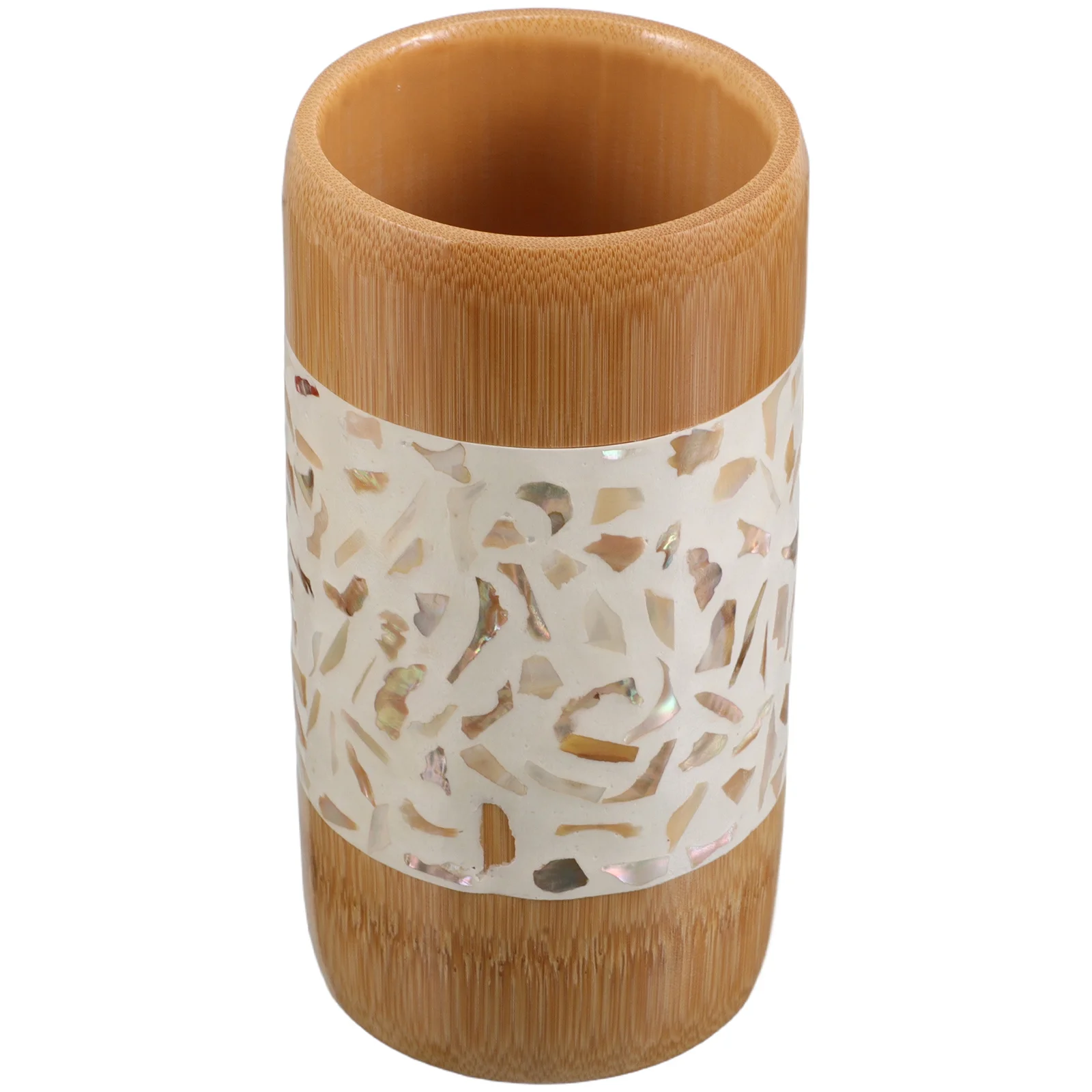 

Bamboo Pen Holder Large Capacity Desk Organizer Pencil Cup Pot Makeup Brushes Case Office Home School Supplies Storage