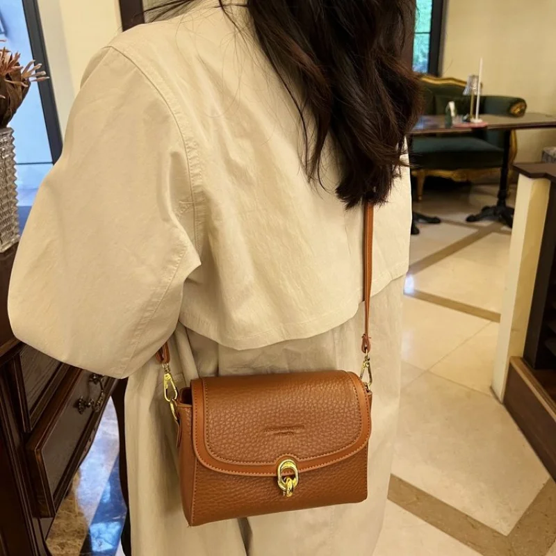 

Elegant Leather Women's Shoulder Bag High-End Luxury Brand Fashionable Classic Paris Designer Vintage Bag
