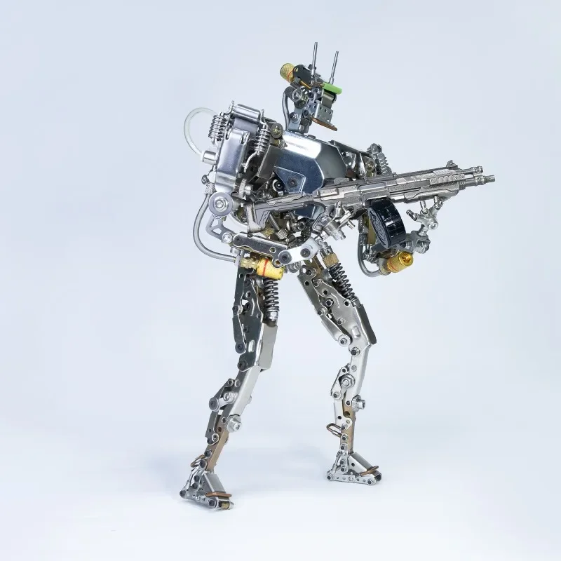 

Humanoid-1 metal assembly model, mecha mechanical trendy ornaments, boys' handmade diy toys, 3D three-dimensional puzzles