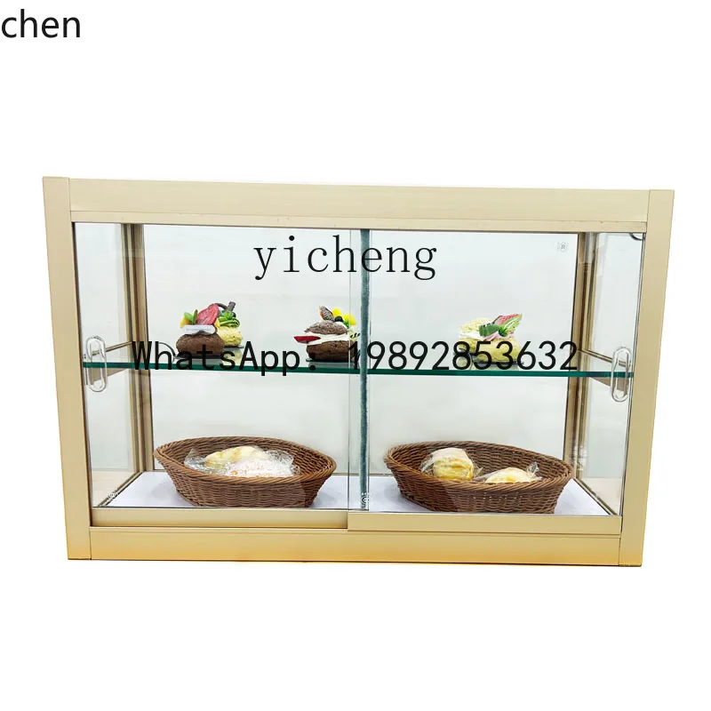 YFY Glass Bread Display Cabinet Coffee Shop Dessert Pastry Bar Display Rack Storage Cabinet