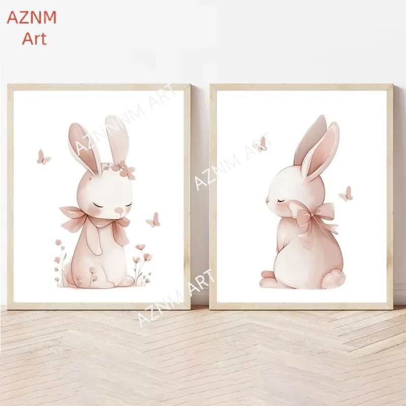 Bunny Nursery Print…