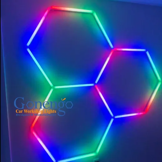 Honeycomb Atmosphere Mix Colors Changing Led Night Club Light Rgb Hexagon