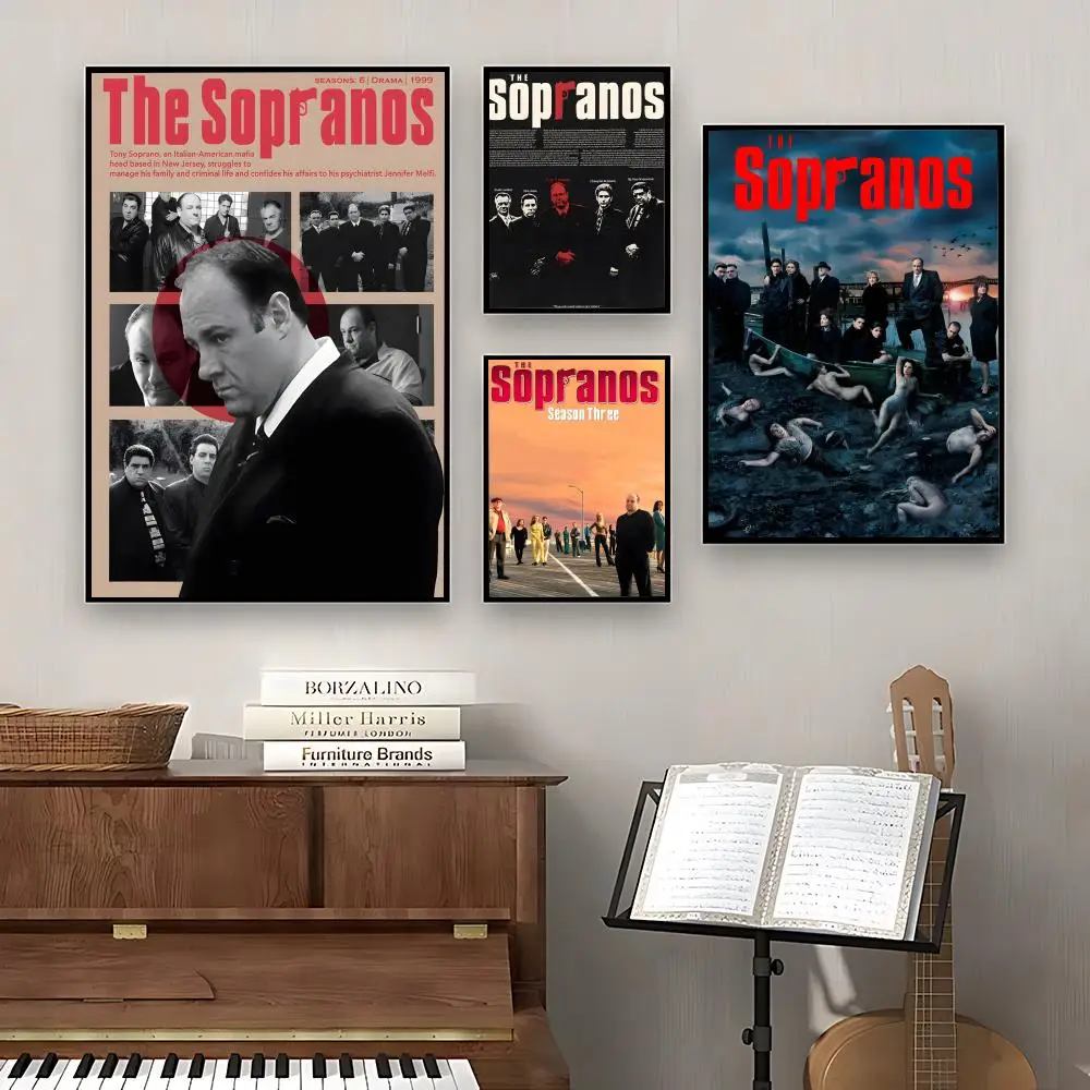 The Sopranos Series  Family Poster Sleek Clean Wall Prints Bedroom Living Room Home Decor Art Poster Gifts