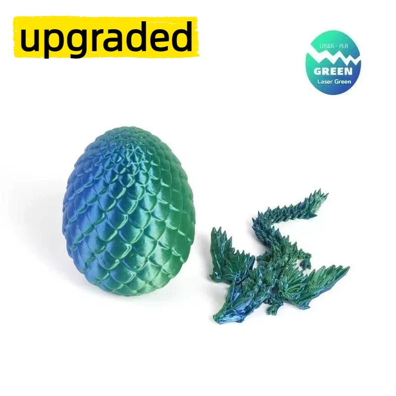 3D-gedrucktes Drachen-Ornament, Desktop-Ornament, 3D-gedruckte Tiere, Heimbüro, Basteln, gedruckte Figuren, Weihnachtsgeschenke, 22 cm