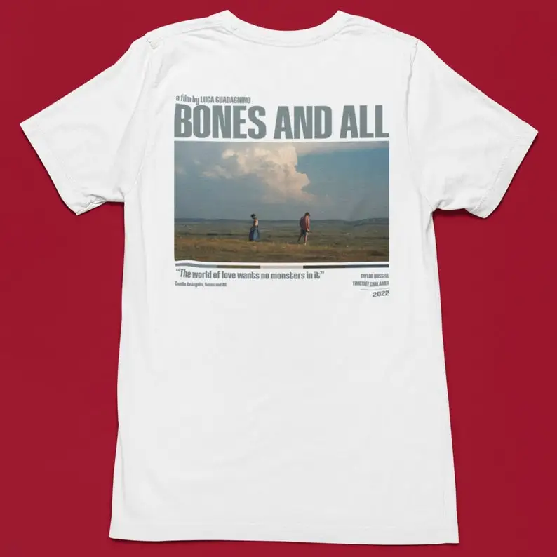 Bones and all tshirt, high quality, Timothee Chalamet, Indie shirt, gift for him, gift for her, aesthetic tee, halloween shirt