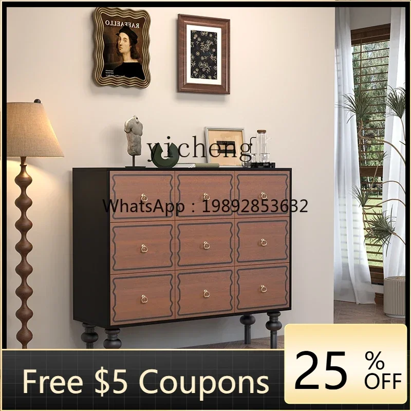

M3-20 medieval bucket cabinet, living room against the wall, dining side locker, bedside display, retro storage cabinet