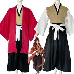 Tsugikuni Yoriichi Cosplay Anime Demon Slayer Yoriichi Tsugikuni Cosplay Costume Kimono Wig Halloween Costumes for Men Women