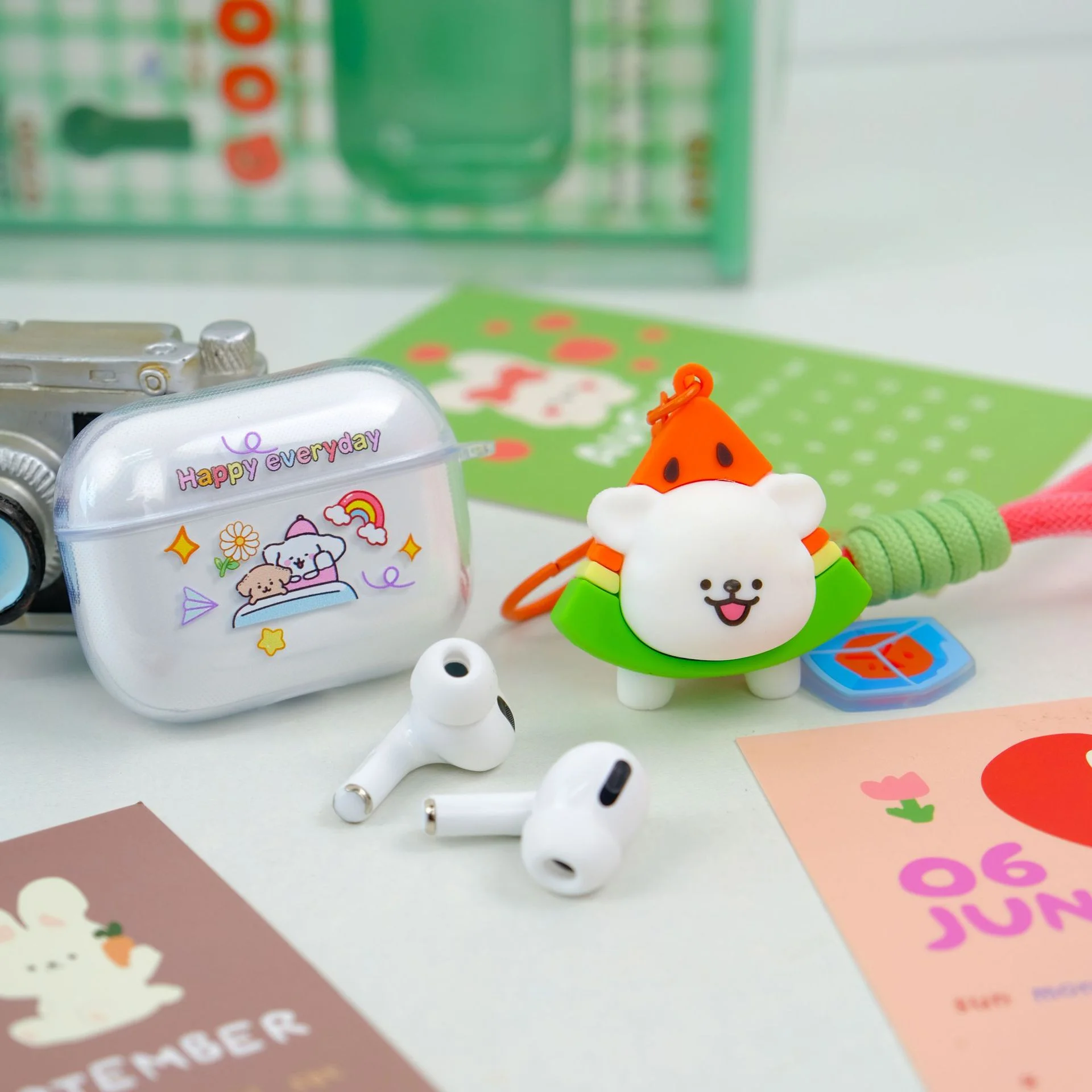 

Cute Dog Park Wireless Bluetooth Headphones With dog Puppet and dog protective shell TWS Earphones Girl's Earbuds Bluetoth 5.3