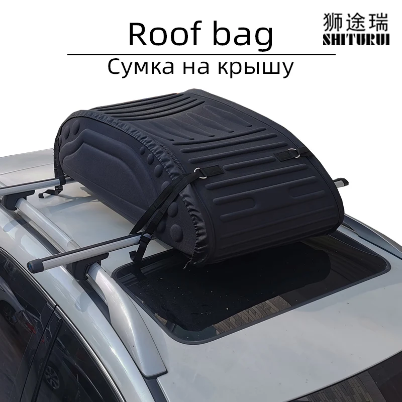 SHITURUI Roof bag luggage rack capacity ≈270L waterproof, rain, snow and wind fast installation detachable Oxford cloth