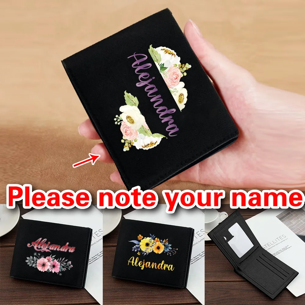 

Персонализированный индивидуальный клатч, короткий кошелек с несколькими слотами для карт, новый модный кошелек унисекс с принтом для монет