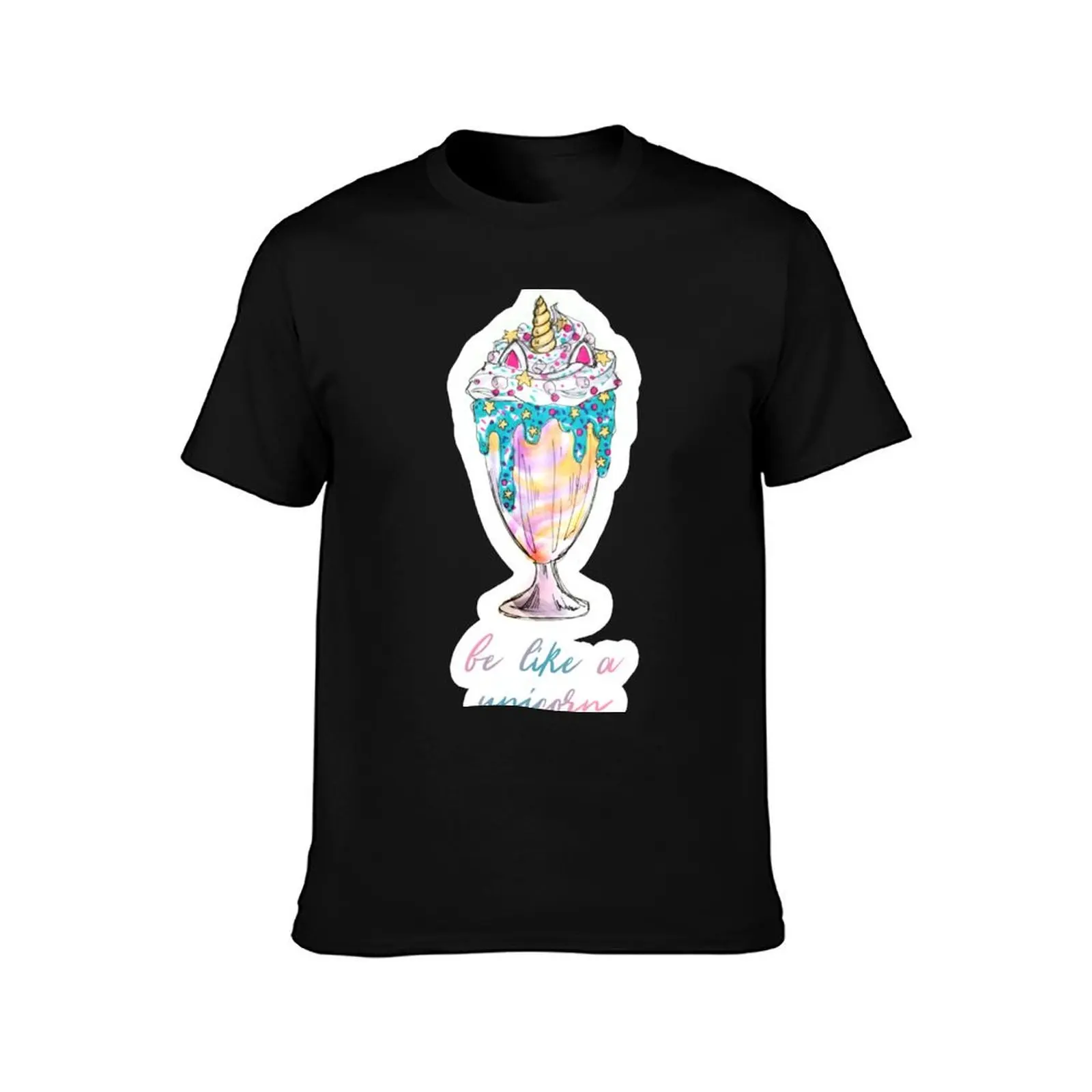 Unicorn Milkshake - be like a unicorn T-Shirt Holiday Casual Short Sleeve Top