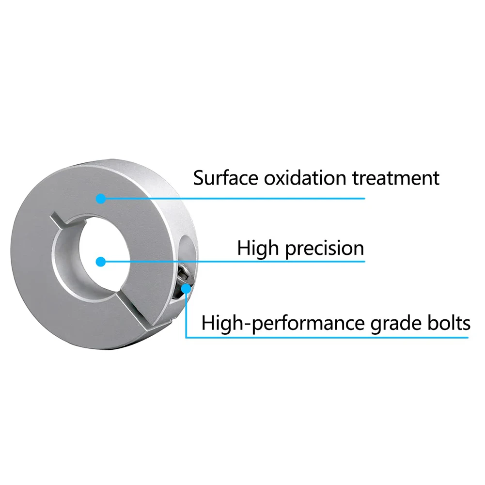 Trending Now 4 Pack Split Shaft Collar Bore 20Mm, Aluminum One Piece Shaft Collar Clamp Style, 40Mm OD, 12Mm Thickness