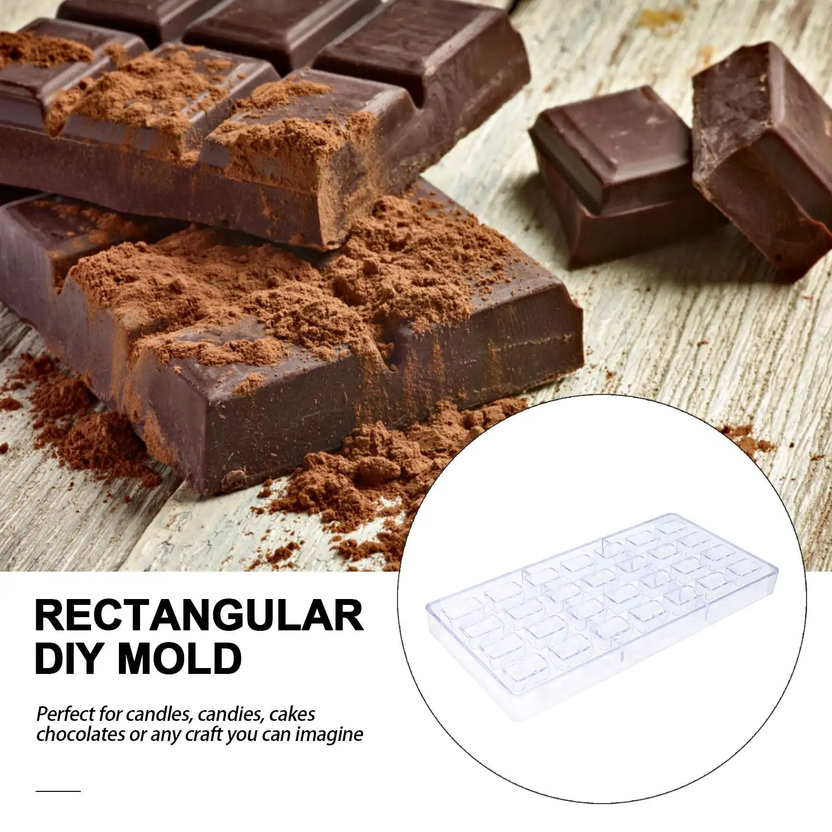 Diy Pastry Tools Polycarbonate Chocolate Molds And Chocolate Making Supplies Candy Cake Baking Mould