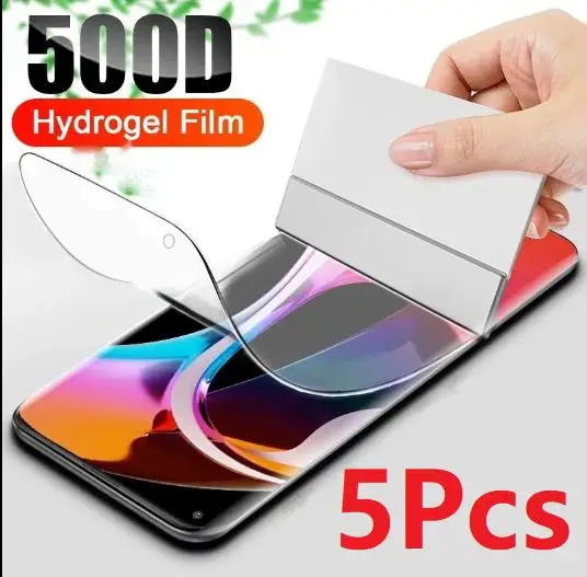 5Pcs Hydrogel Film For Motorola Moto G9 G8 G7 Plus Play Power For Moto E7 Plus Screen Protector