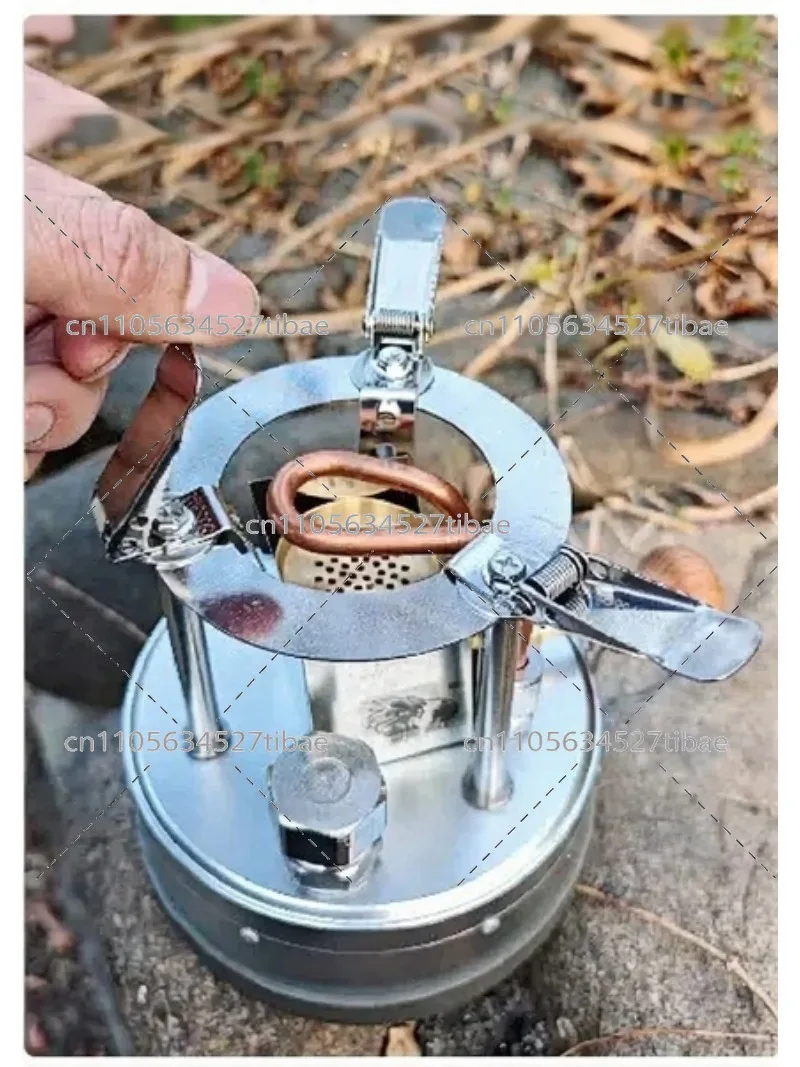 Outdoor Alcohol Gasifier Stove, Portable Camping Stove for Hiking, Picnic, Tea Making, Field Cooking