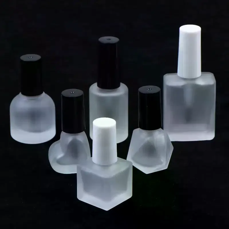 Матовый-стеклянный-флакон-для-лака-для-ногтей-гель-лака-5мл-8мл-10мл-15мл-с-кисточкой-пустой-контейнер-для-смешивания-и-коррекции